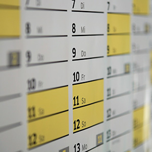 Numbers, Calendar