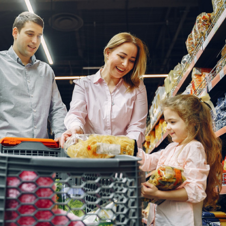 Shopping, food department