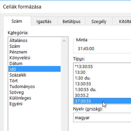 Dátum- és időértékek kezelése