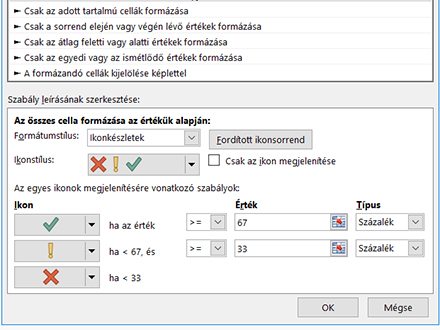 Feltételes formázás (képletes verzió)